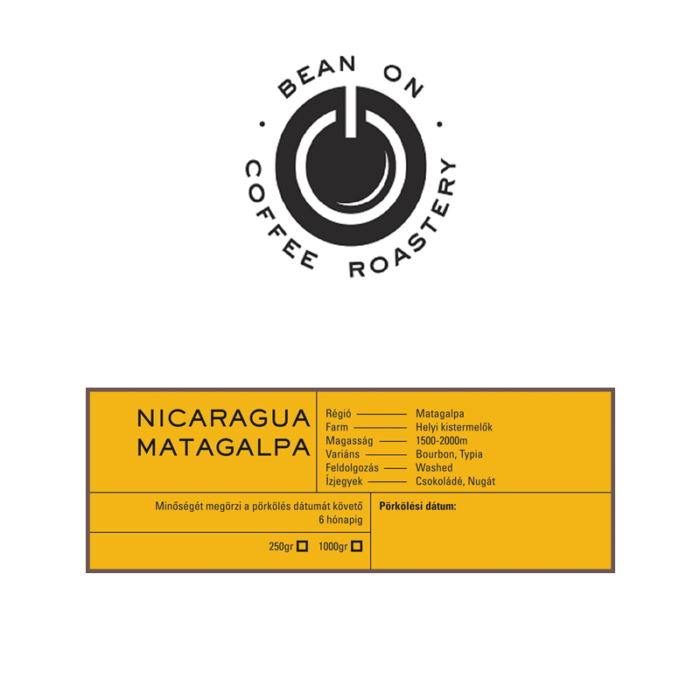 Bean On Nicaragua Matagalpa Szemes Kávé