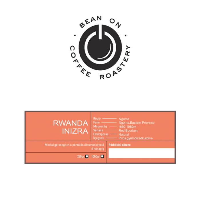 Bean on Rwanda Inizra Szemes Kávé